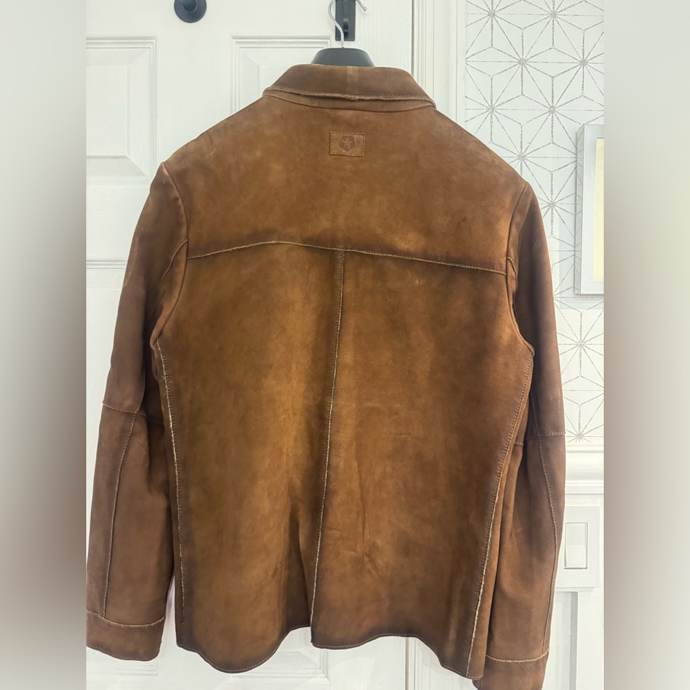 Milestone Brown Suede Leather Jacket – Size Large - Picture 7 of 8